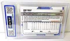 Mike Trout Topps Baseball Card, 10 Gem Mint