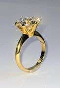 Ladies Sparkling 5 Ct White Simulated Lab Diamond  Ring