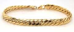 14kt Yellow gold Hollow Herringbone bracelet