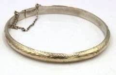 Group lot of 4 cuff bangles in 925 sterling silver