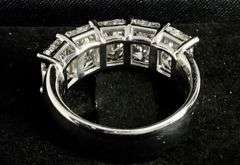 14K White Gold Radiant Cut Lab Diamond Ring