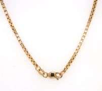 14kt Yellow gold 2mm box chain necklace