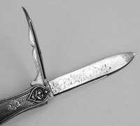 Ladies Antique Victorian Sterling Pocket Knife
