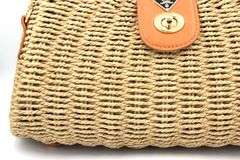 Natural summer beach tote bag