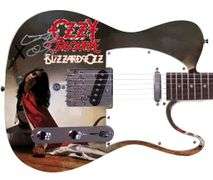 Ozzy Osbourne Signed Blizzard Of Ozz Album LP Graphics Photo Guitar BAS Witness