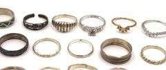 Group to of Vintage 925 sterling silver rings