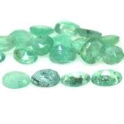 Oval cut 5.19ct 19pc Zambian Emerald set