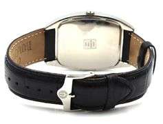 Bulova watch with black leather strap