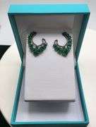 Handmade Elegant Earrings with 7.0ct Natural Colombian Emeralds & 1.5ct Diamond Accents
