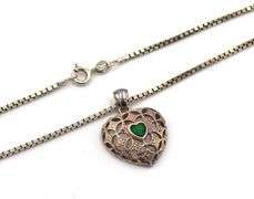Group lot of 10 vintage 925 sterling silver necklaces