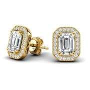Stunning 14K Gold Lab-Grown Diamond Earrings – Exceptional F Color & VVS1 Clarity