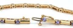 Estate 14K YG and Tanzanite Bracelet