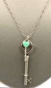 Tiffany & Co silver chain necklace with 2 keys