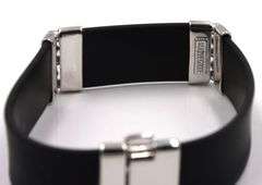 Black rubber bracelet