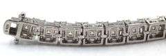 Lot of 2 925 sterling silver cubic zirconia bracelets