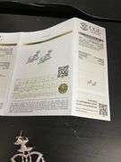 CERTIFIED  18K WHITE GOLD DIAMOND EARRINGS