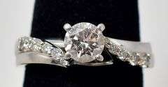 Spectacular 14k White Gold Diamond Ring