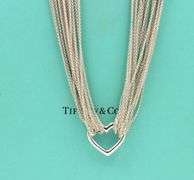 Tiffany & Co multi strand heart toggle necklace