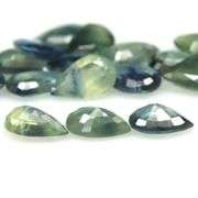 Gorgeous 6.68ct set of swirling blue green Sapphires!