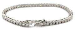 Lot of 2 925 sterling silver cubic zirconia bracelets