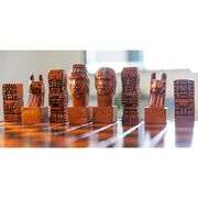 Hand-Carved Luxury Chess Set Premium Oak Wood