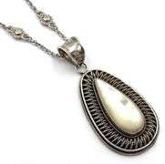 925 Sterling Silver BA Suarti Bali Mother Of Pearl Necklace