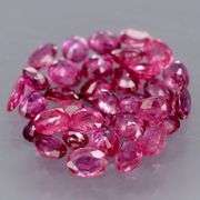 Collectors 4.10ct violet red Ruby set -Untreated!!!