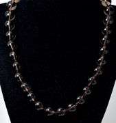 Marvelous Smokey Quartz Gemstone Necklace with a 14K Yellow Gold Clasp