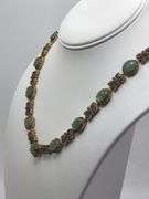 Natural rare Aventurine & Diamond Necklace.