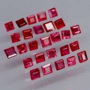 Top blood red! VS to SI clarity! Heated only 2.75ct Ruby set!!!