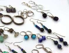Group lot of Vintage 925 sterling silver earrings