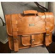 Genuine Leather Laptop Messenger Briefcase