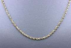 10kt Yellow gold Rope chain necklace