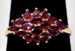 Alluring 14K Yellow Gold Red Spinel Gemstone Ring