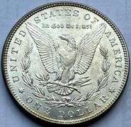 1887 BU Roll End Morgan Dollar.