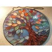 Stained Glass Tree of Life Suncatcher
