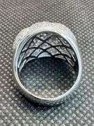 18K White Gold Diamond Cluster Ring