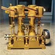 Vintage Style Twin-Cylinder Steam Engine