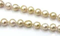 Baroque pearl and diamond graduated necklace