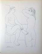 PABLO PICASSO, TWO WOMEN