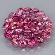 Untreated!!! Rose red!!! 3.93ct set of natural Sapphires!