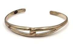 Group lot of 4 cuff bangles in 925 sterling silver