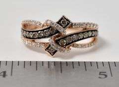 Beautiful 14K Rose Gold 0.25CTW Diamond Ring