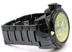 Men's Invicta chronograph yellow dial watch