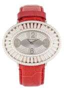 Montega 6.46ctw Diamond Art Deco, 50 x 37mm, Diamond Dial and Bezel, 18K Watch
