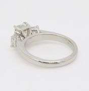 Platinum Martin Flyer Three Stone 2.21CTW Diamond Ring