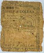 Feb 17 1776 Half A Dollar Continental Currency Note