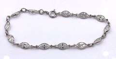 Group lot of 8 vintage 925 sterling silver bracelets