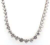 Set of 925 sterling silver crystal necklace and earrings