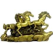 Brass Feng Shui Galloping Horses